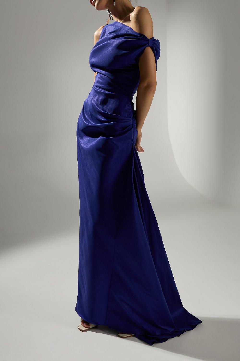 Rhea Costa Hayfa Dress In Royal-Blue