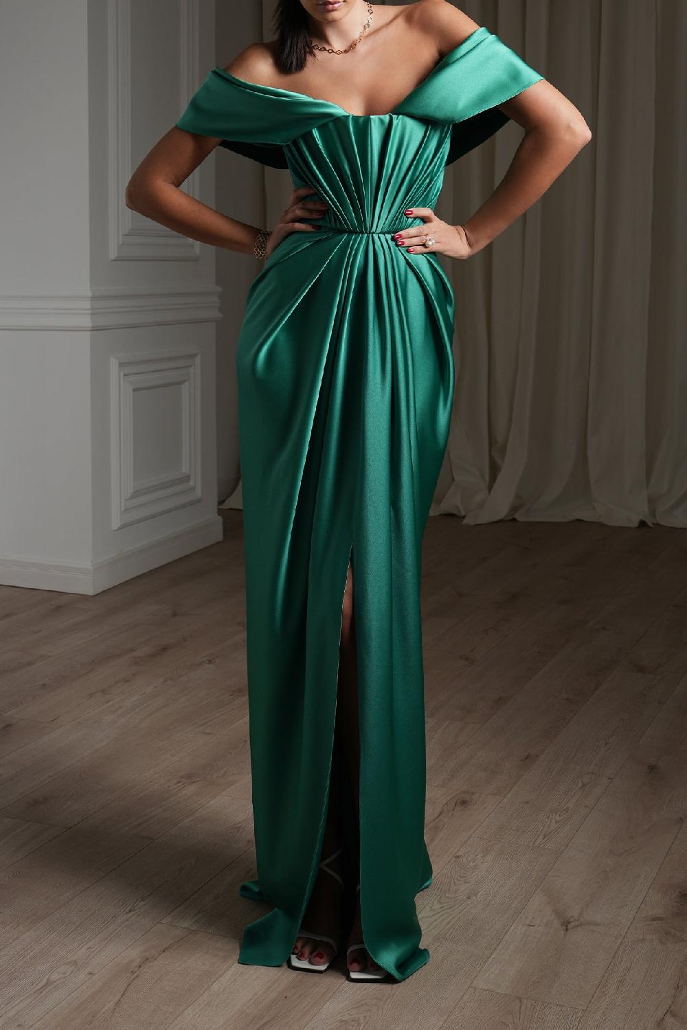 Rhea Costa Helyna Persian Green Dress