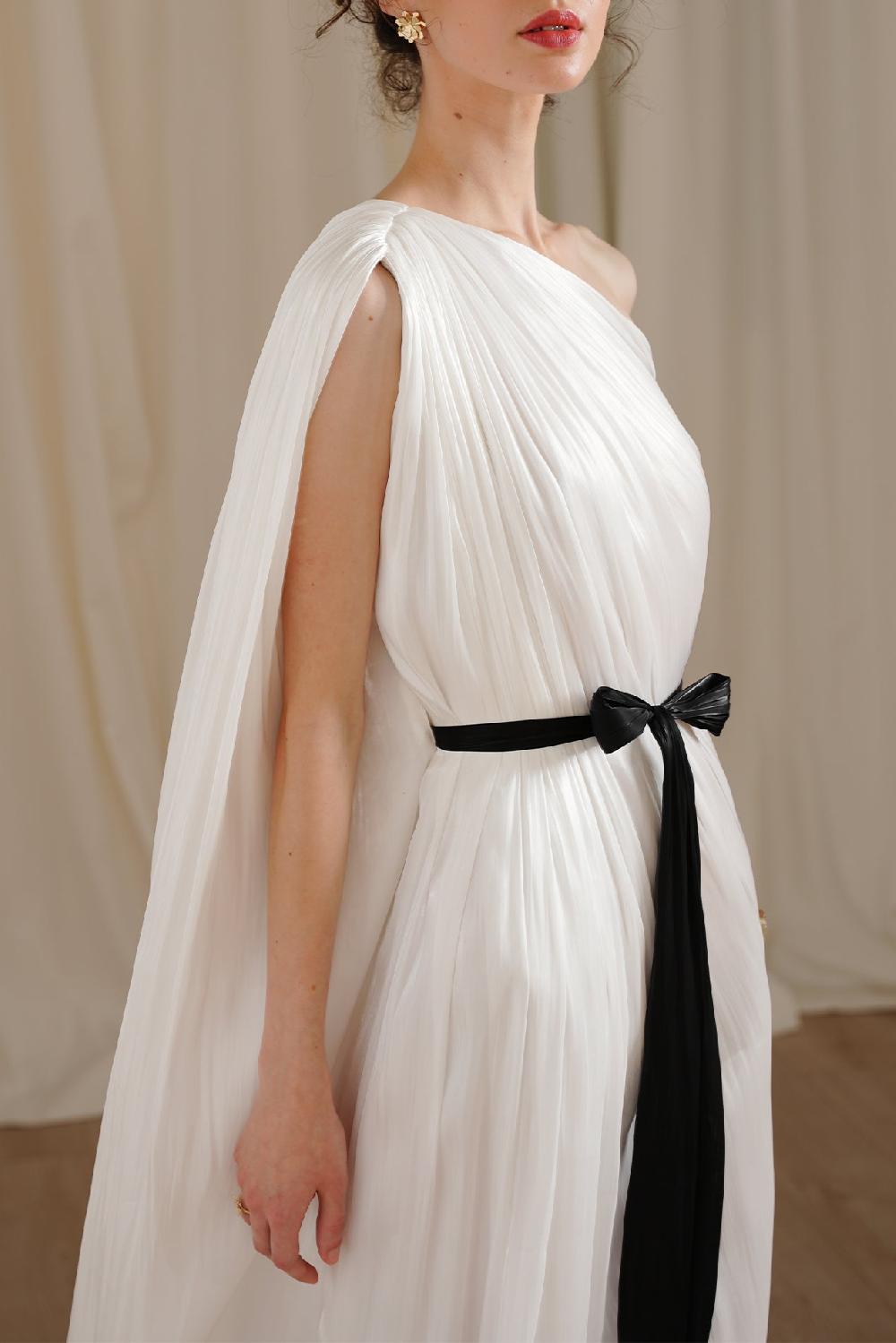 Rhea Costa Isla Long Dress In Off-White