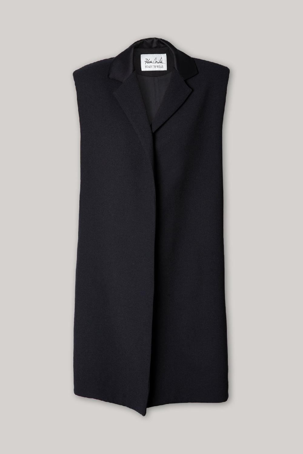 rhea costa Jackie Versatile Vest In Black