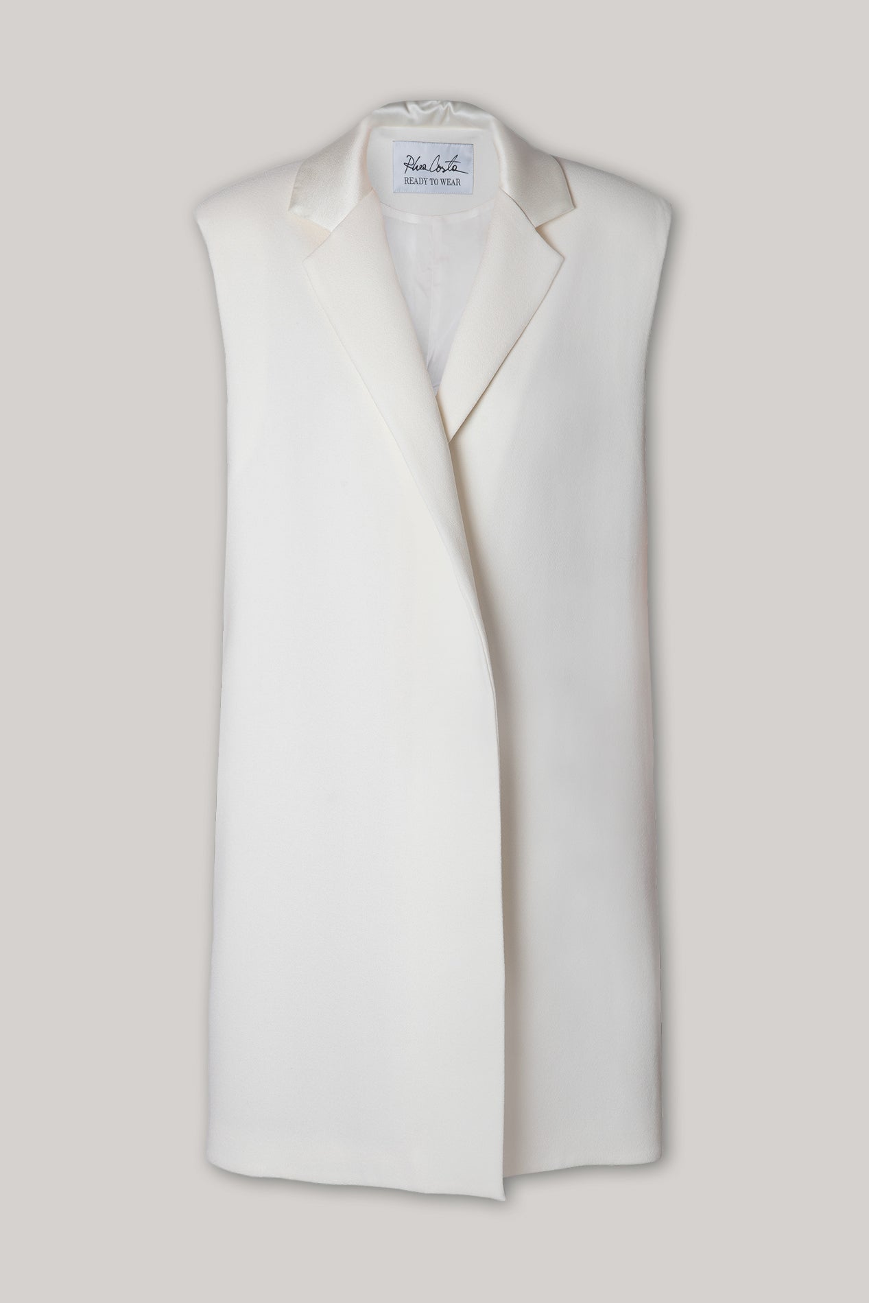 Rhea Costa Jackie Versatile Vest In Ivory