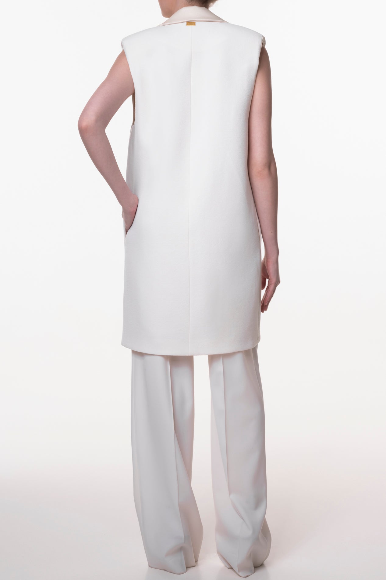 Rhea Costa Jackie Versatile Vest In Ivory