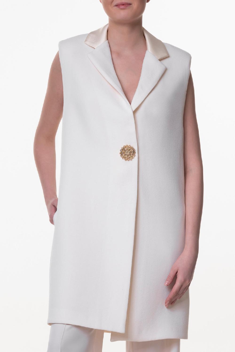 rhea costa Jackie Versatile Vest In Ivory