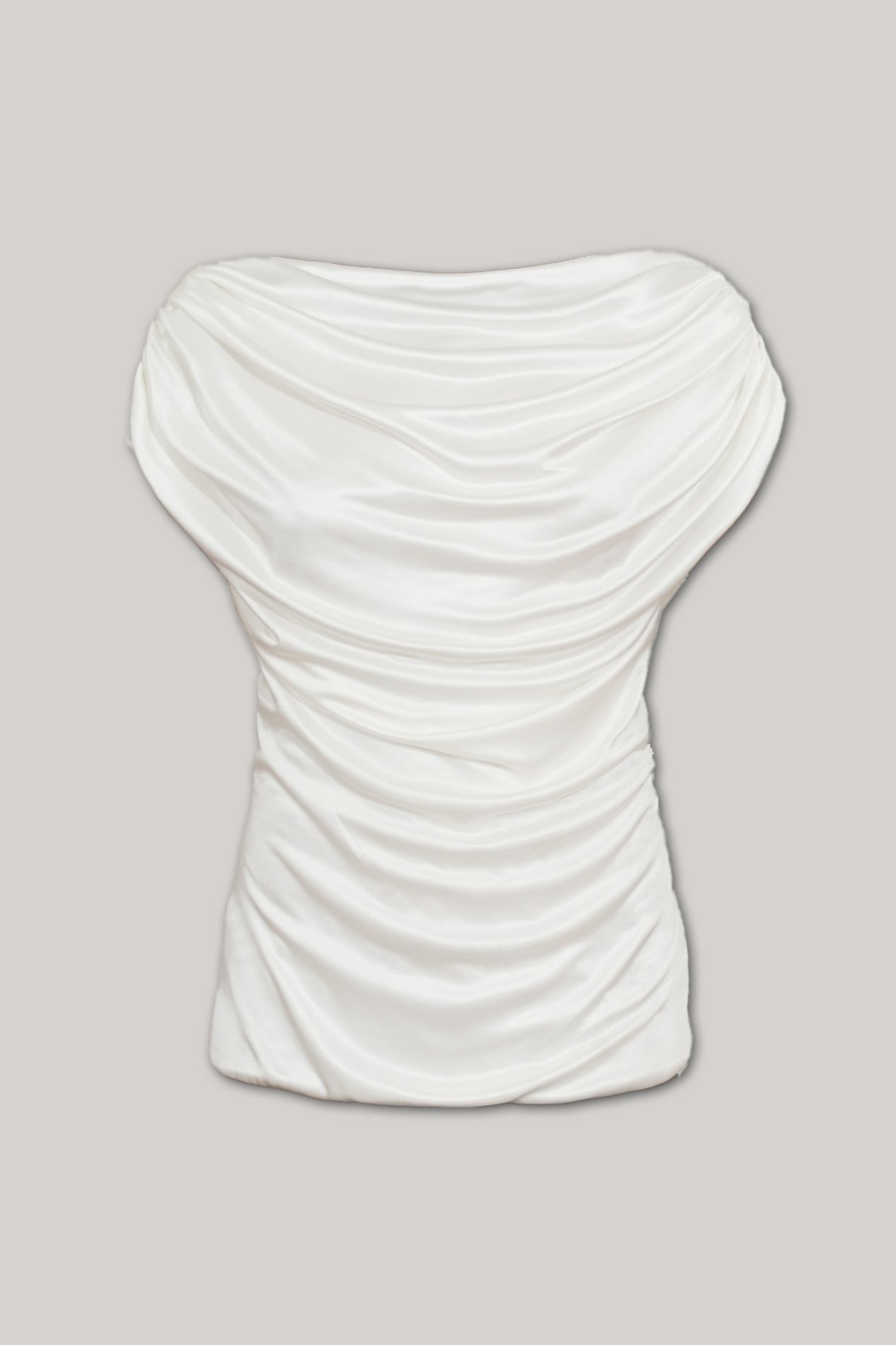 Rhea Costa Leah Jersey Top In Off-White