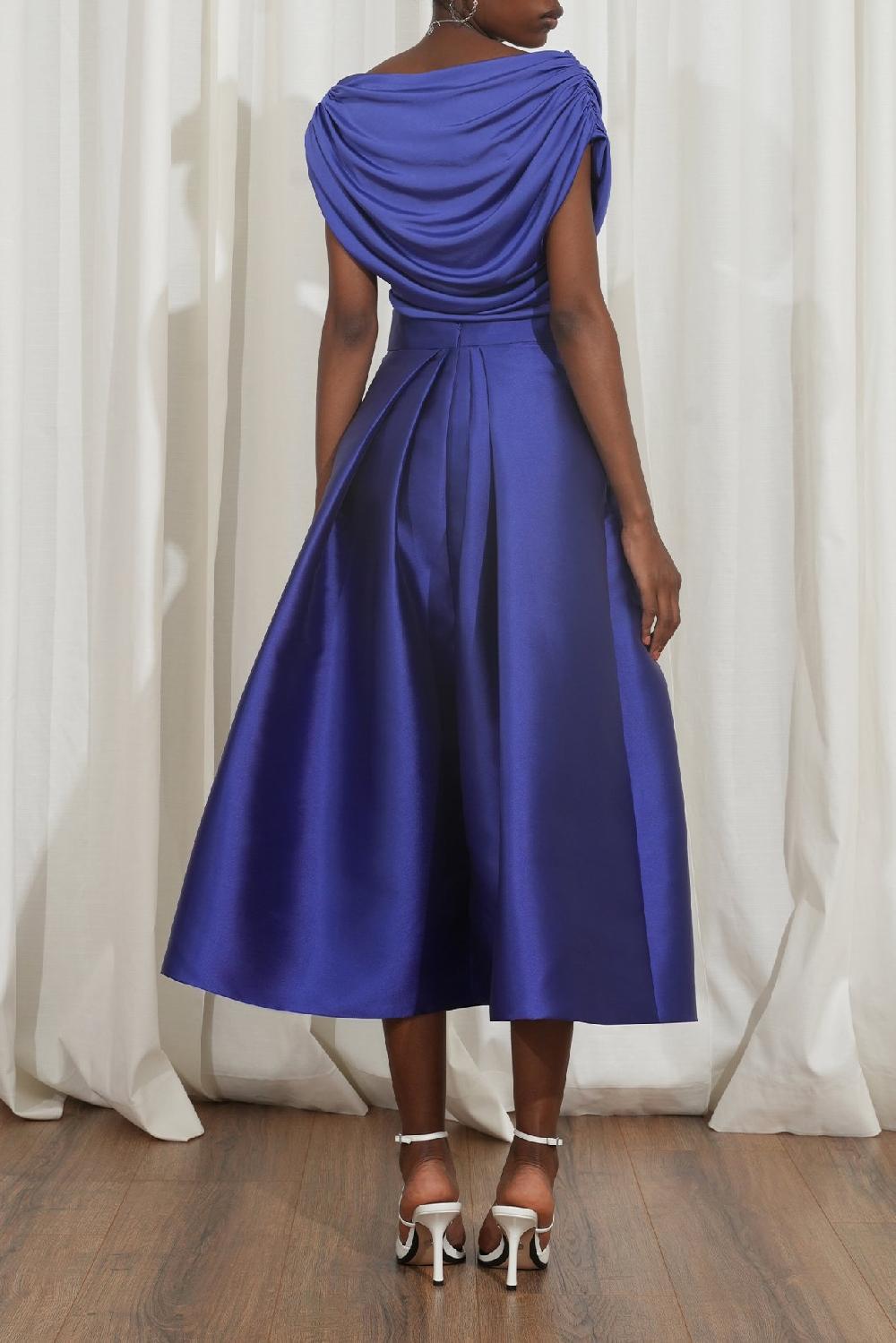 Rhea Costa Leah Jersey Top In Royal Blue