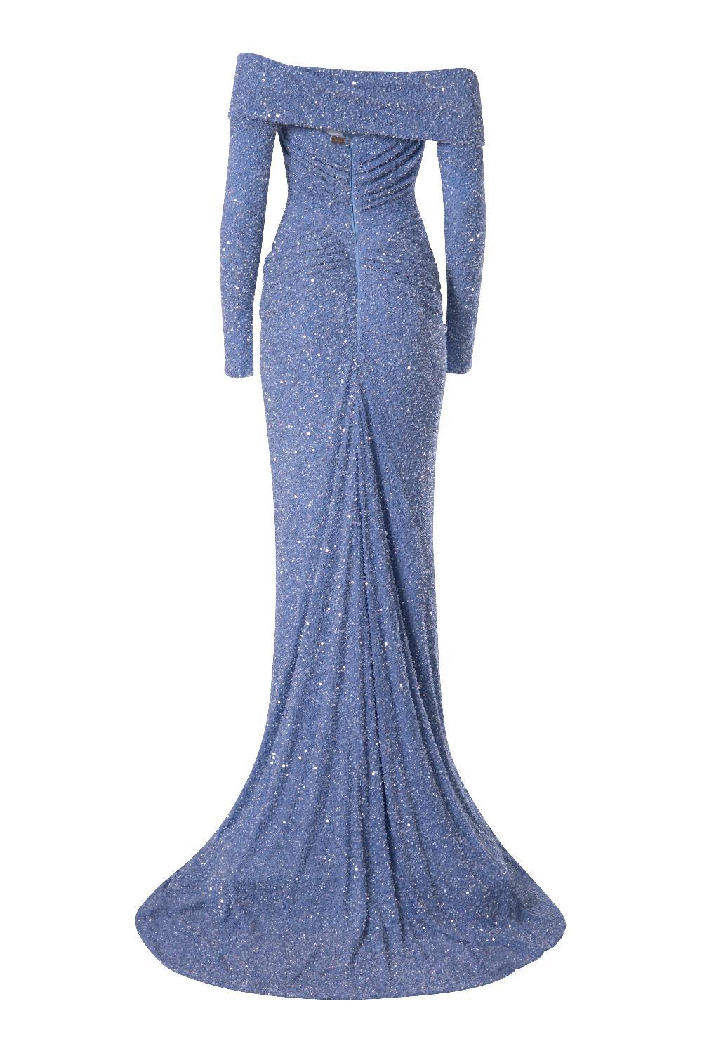 Rhea Costa Lorene Dress In Sky-Blue