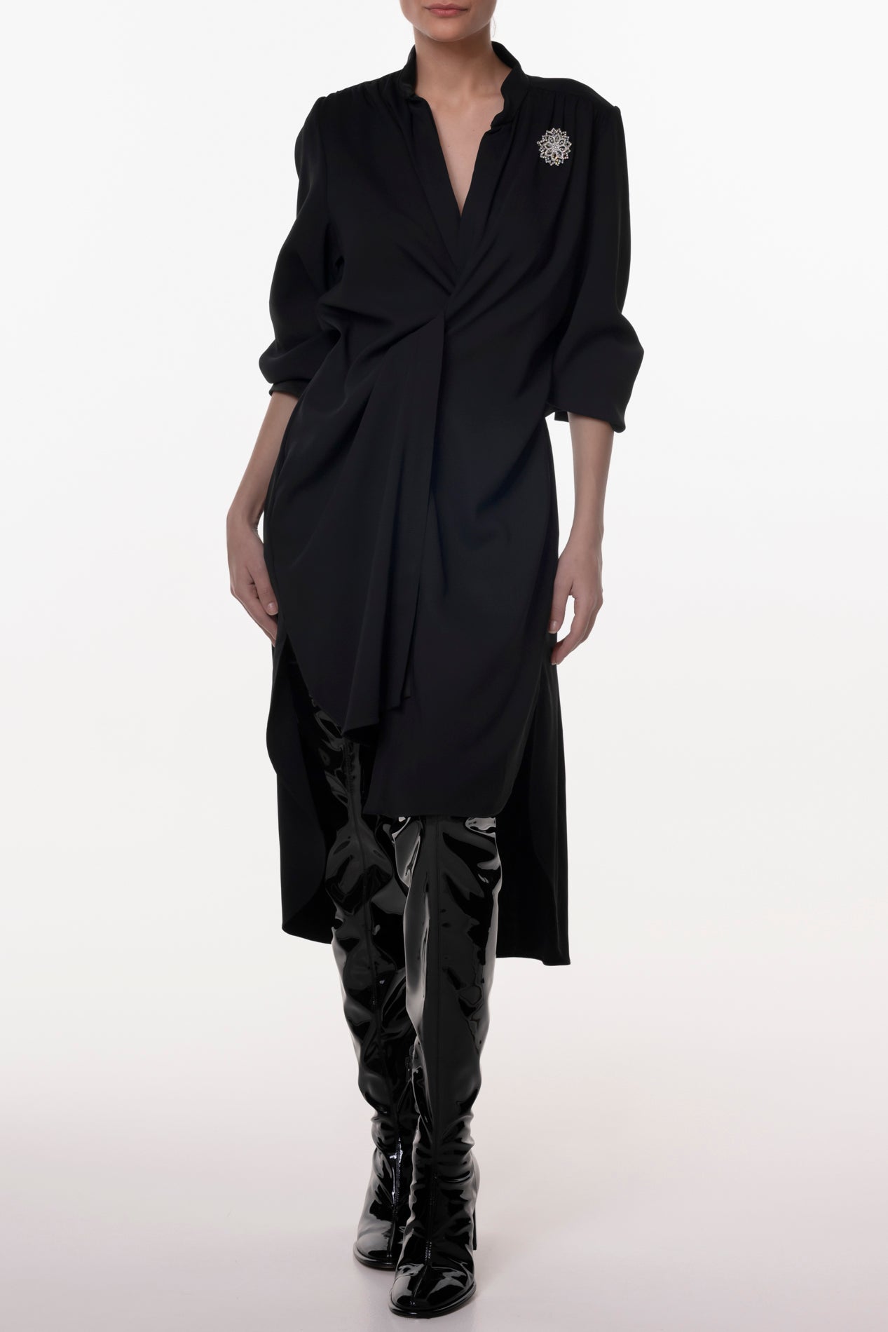 rhea costa Lory Black Dress