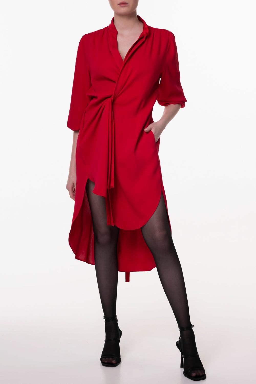 rhea costa Lory True Red Dress