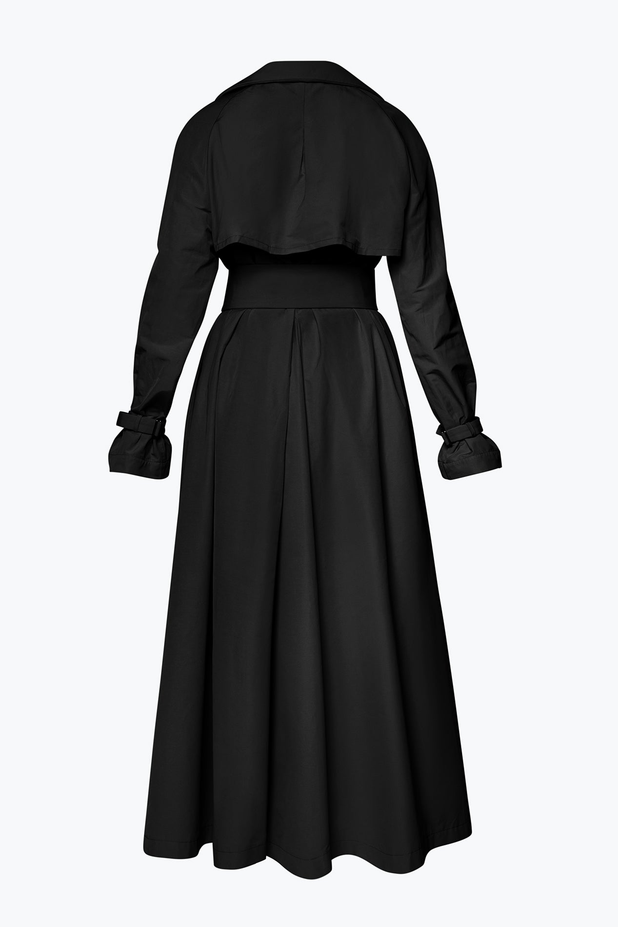 Rhea Costa Marlene Trench Coat In Black