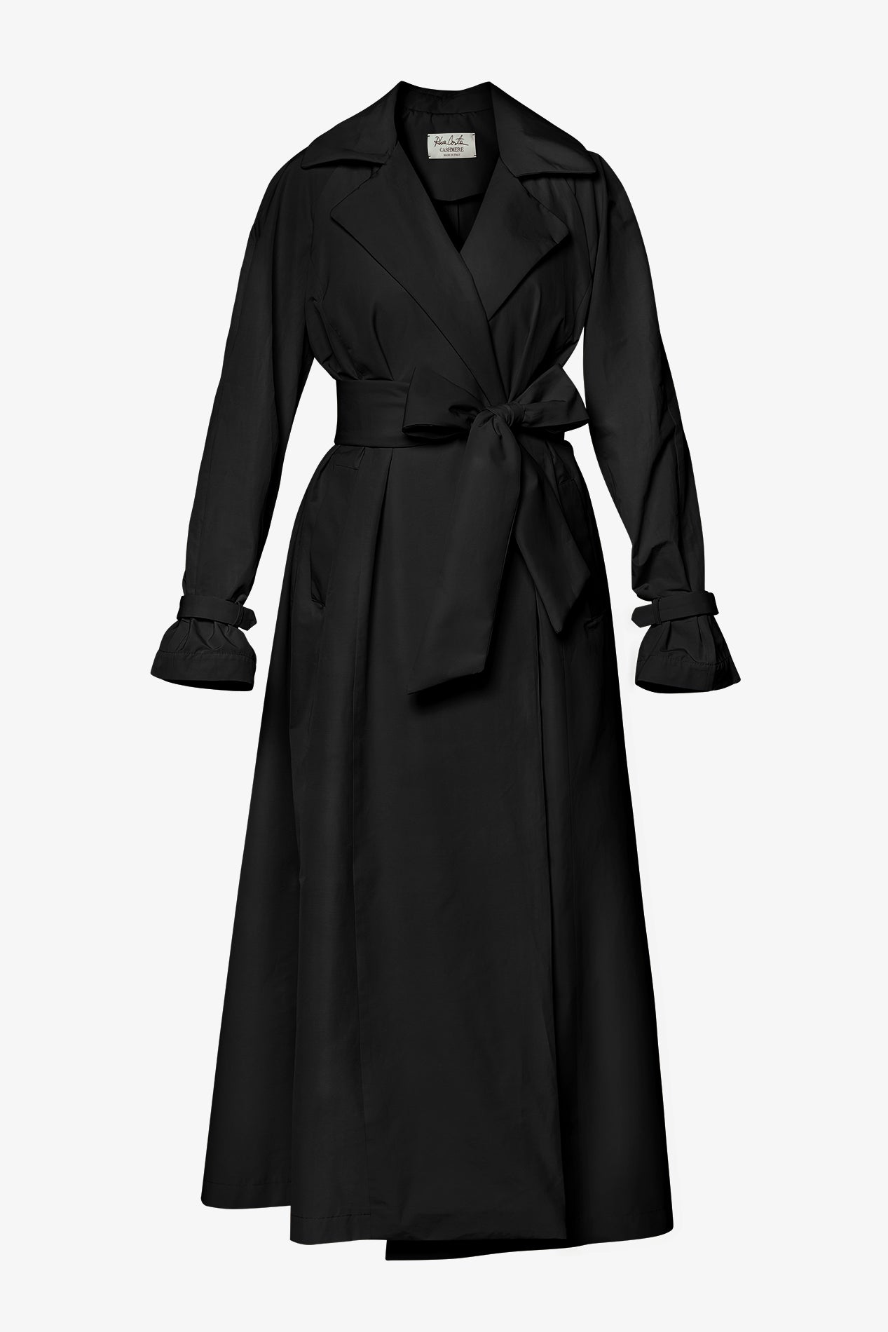 rhea costa Marlene Trench Coat In Black