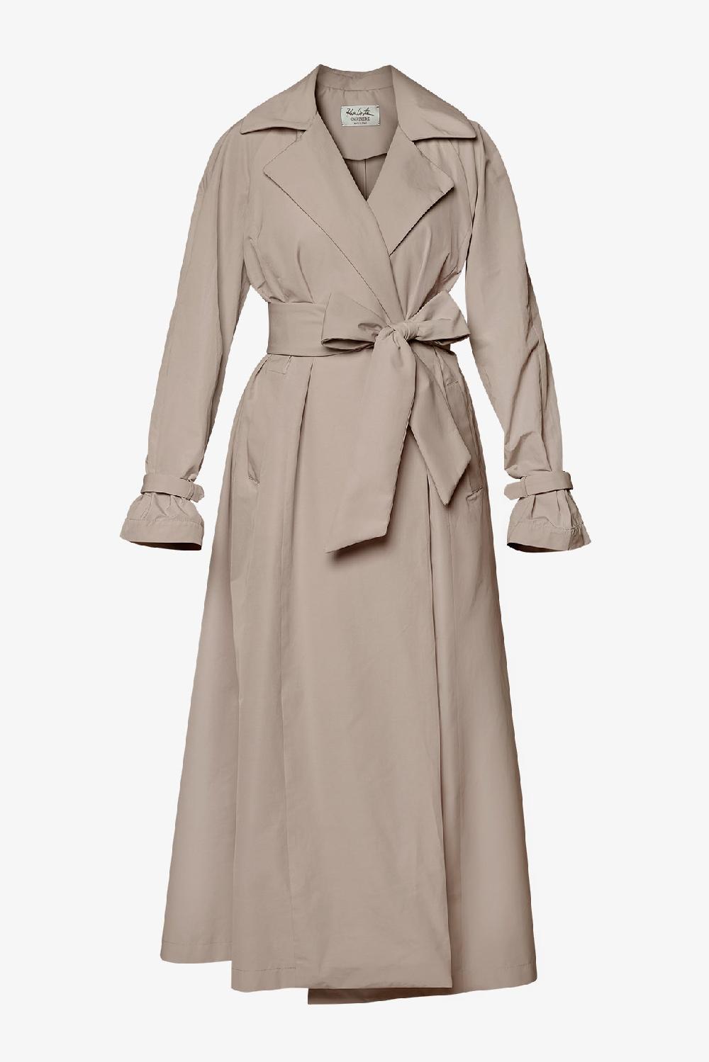 rhea costa Marlene Trench Coat In Greije