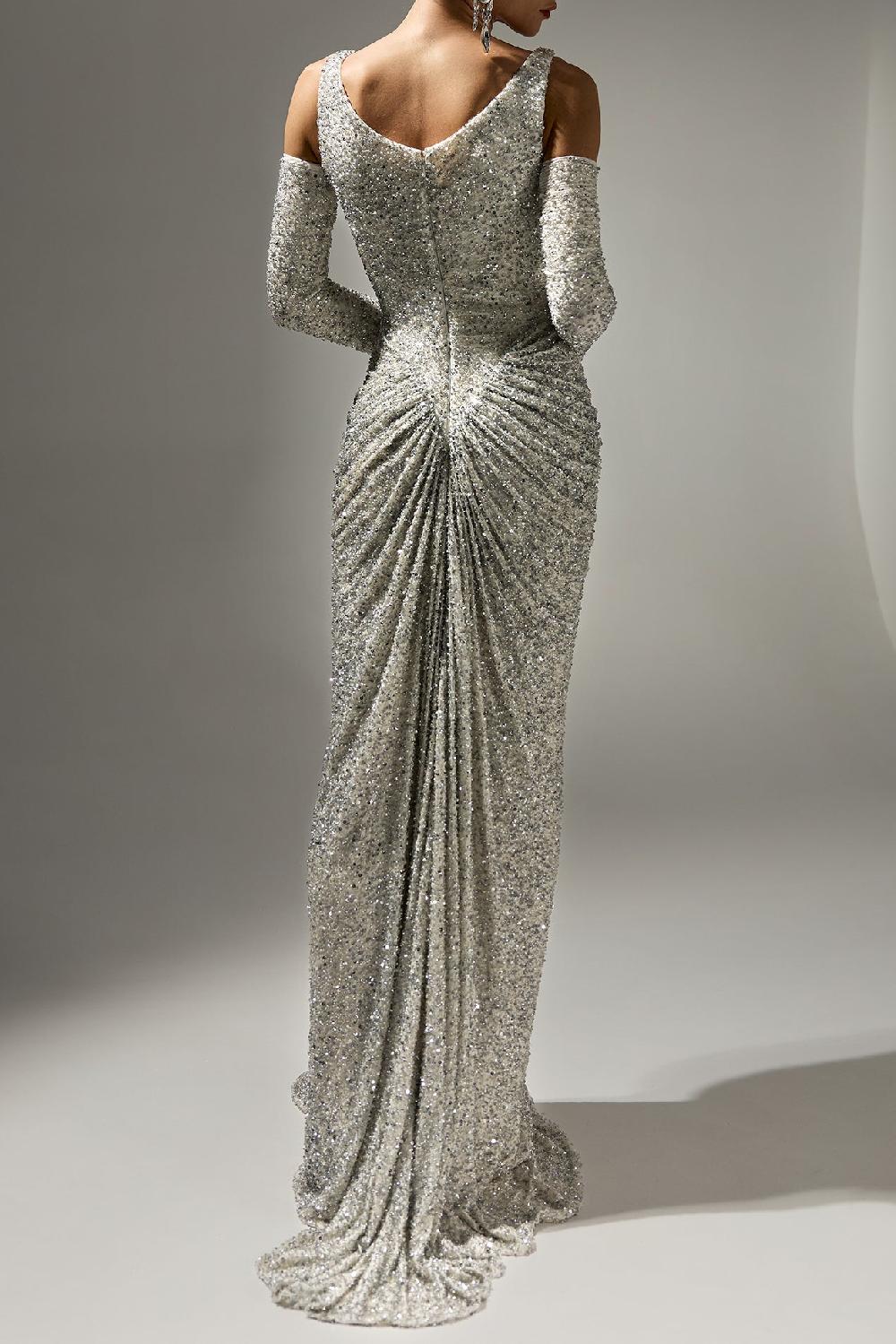 Rhea Costa Melek Dress In Off-White