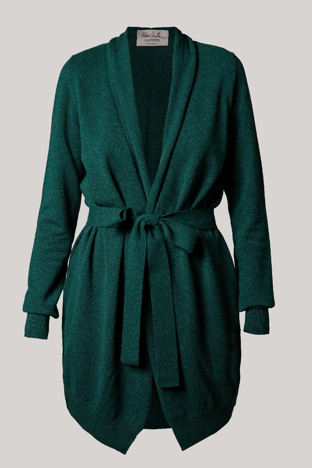 rhea costa Noor Cashmere Cardigan In Spruce