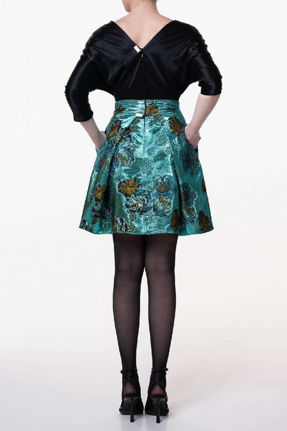 Rhea Costa Reese Silk Top In Black