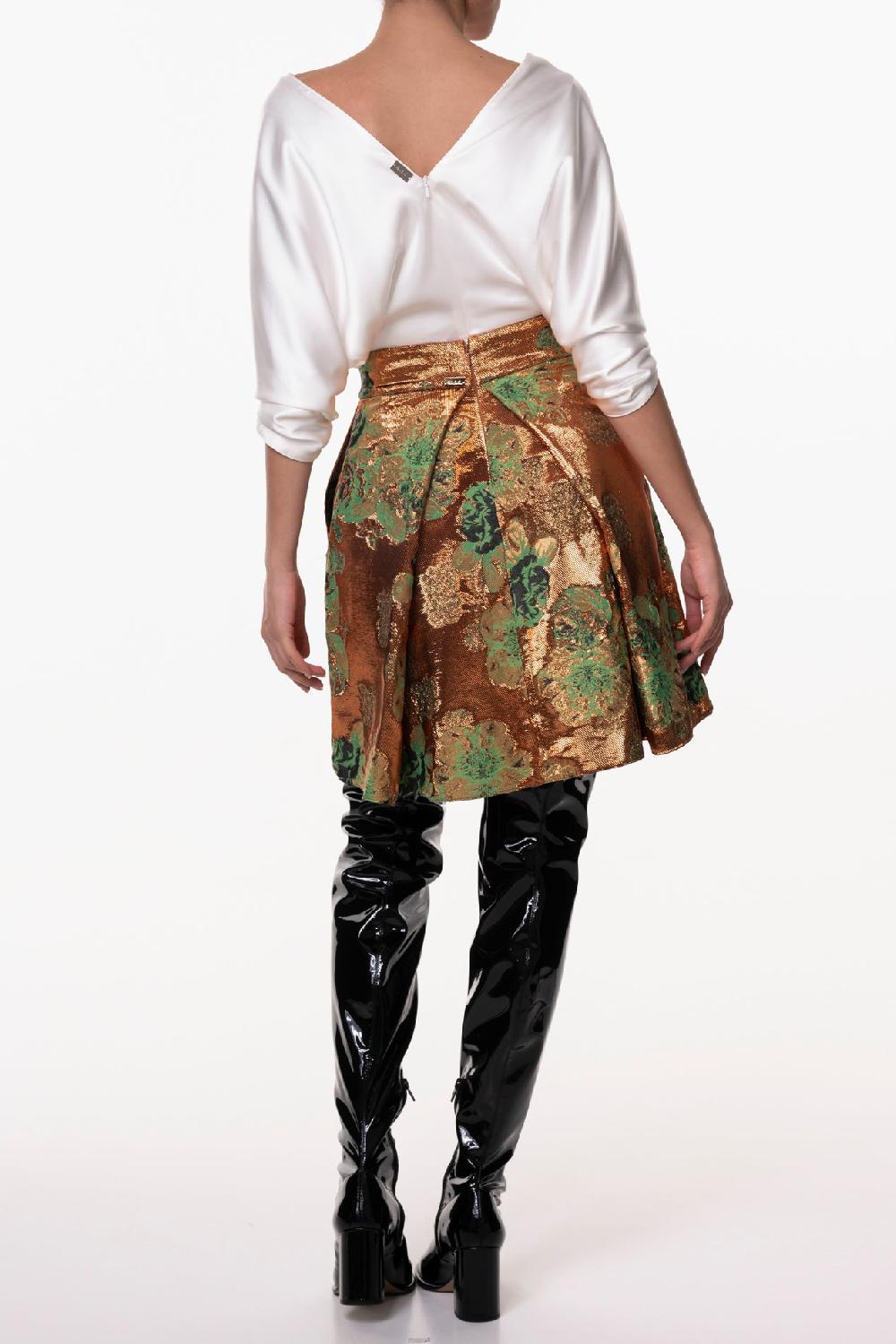 Rhea Costa Reese Silk Top In Ivory