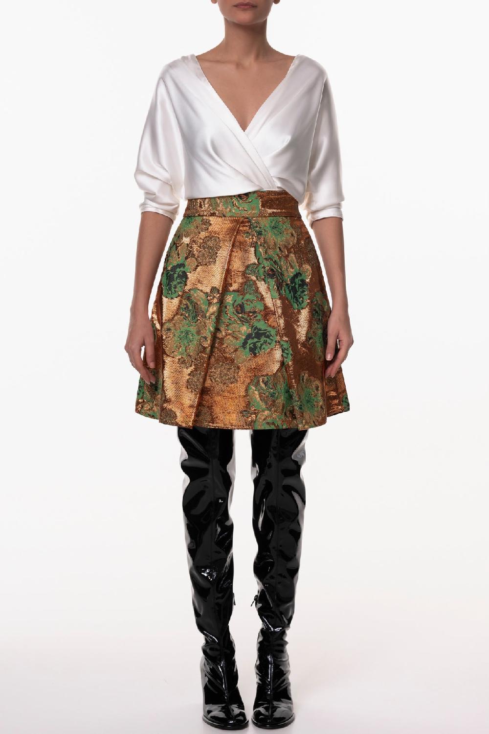 Rhea Costa Reese Silk Top In Ivory