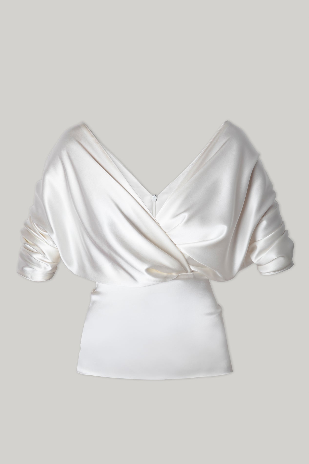 rhea costa Reese Silk Top In Ivory