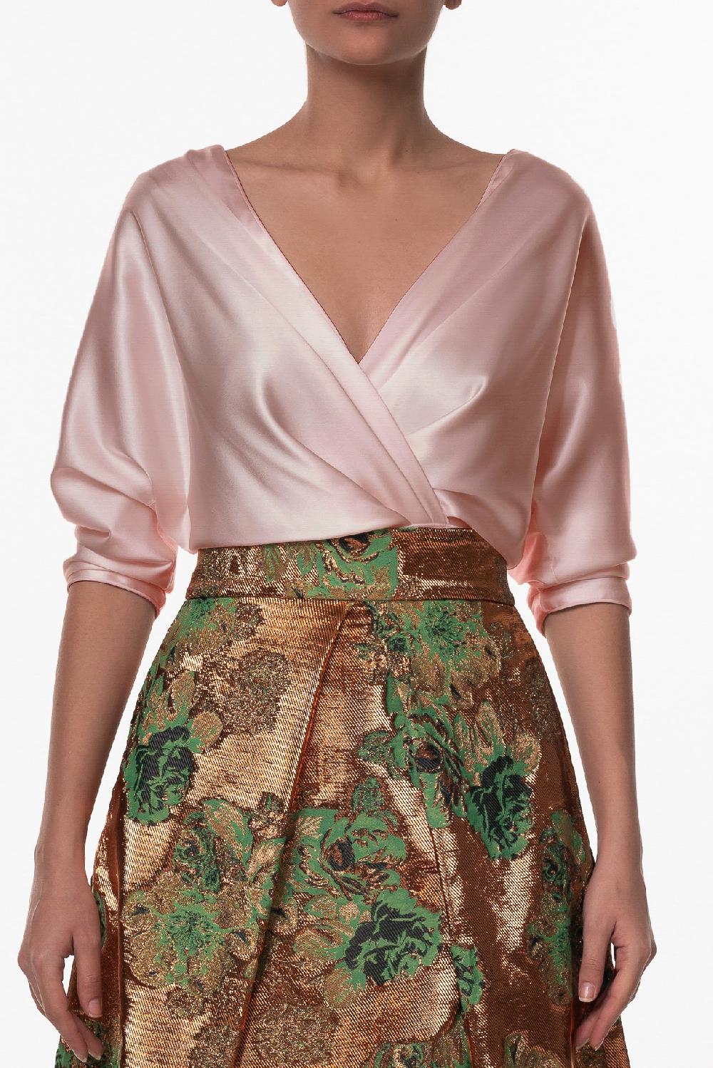 Rhea Costa Reese Silk Top In Rose