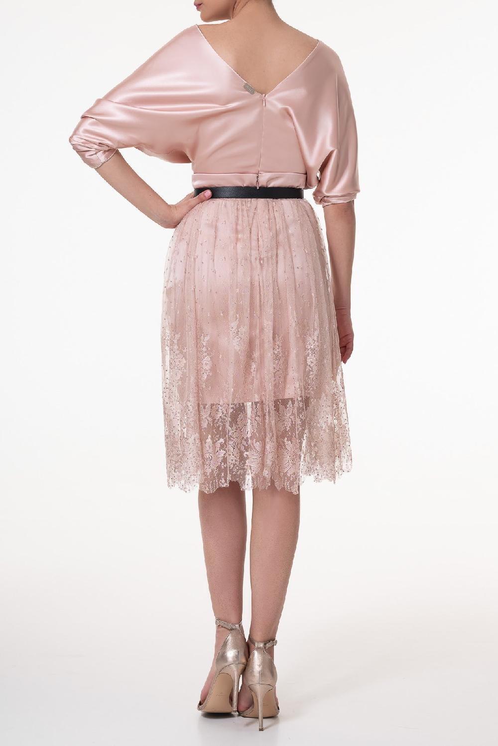 Rhea Costa Reese Silk Top In Rose