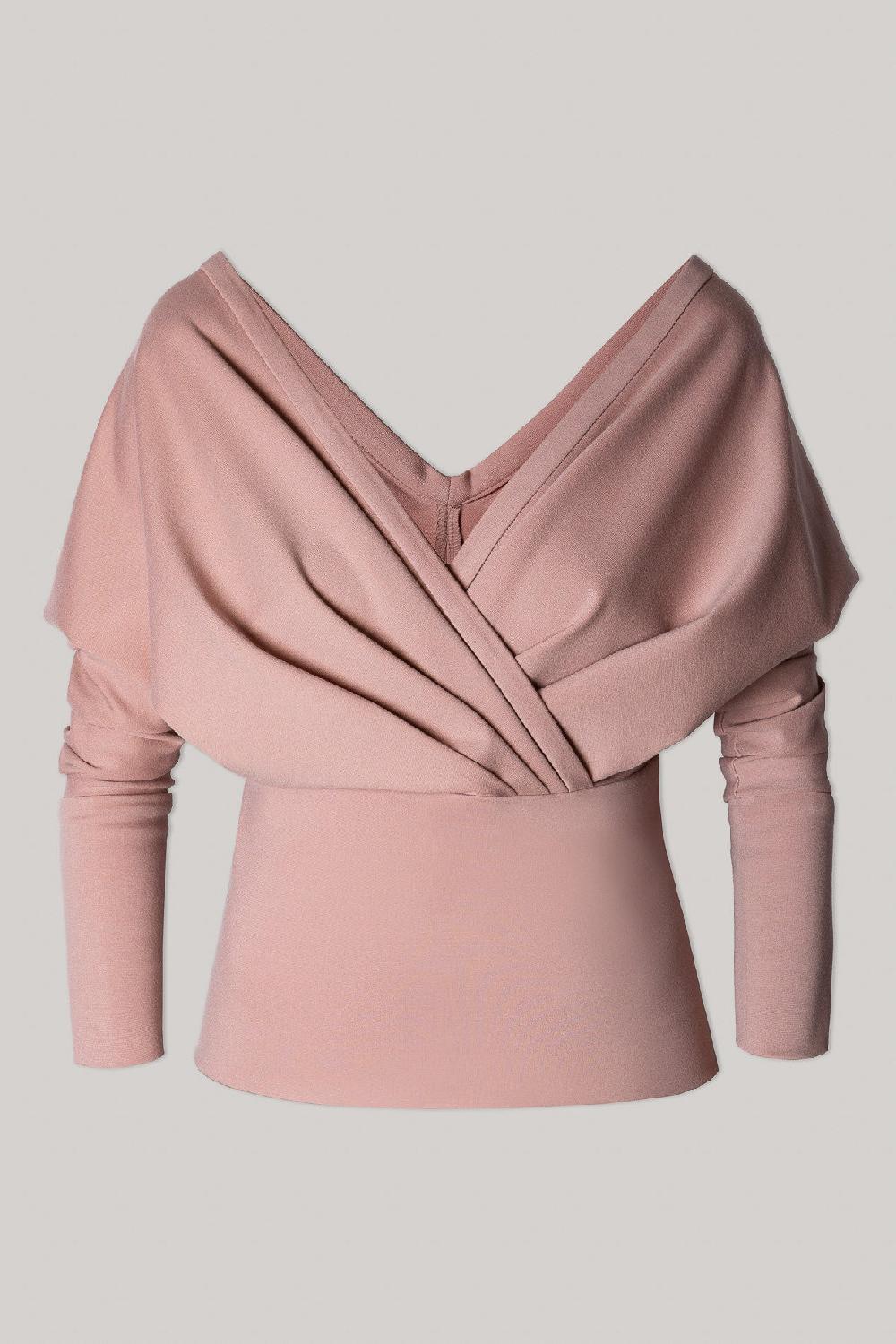 rhea costa Sofia Stretchy Top In Blush