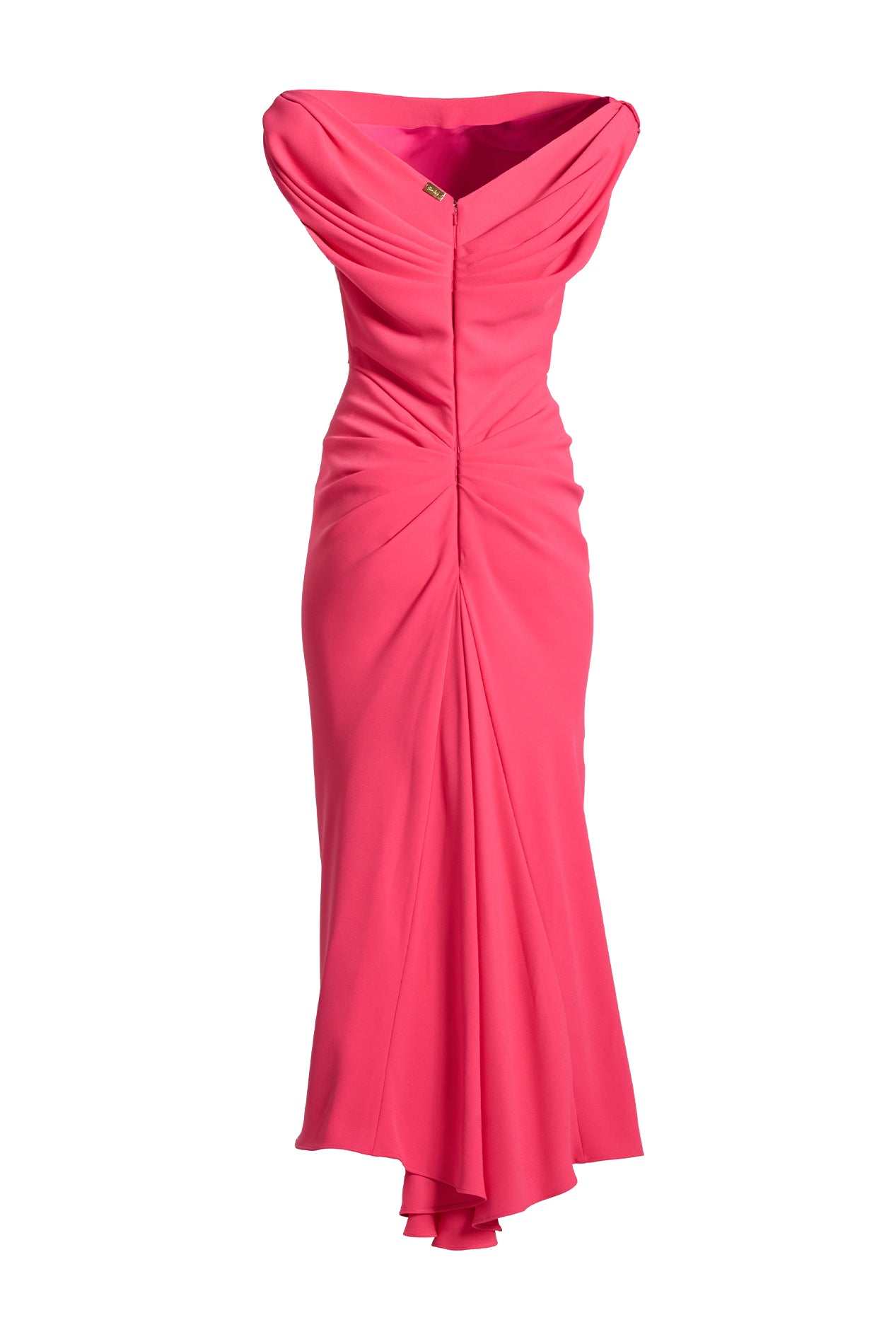 Rhea Costa Sylvie Midi Dress In Fuchsia