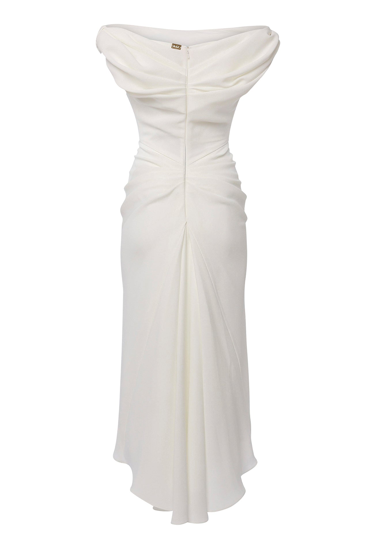 Rhea Costa Sylvie Midi Dress In Off-White
