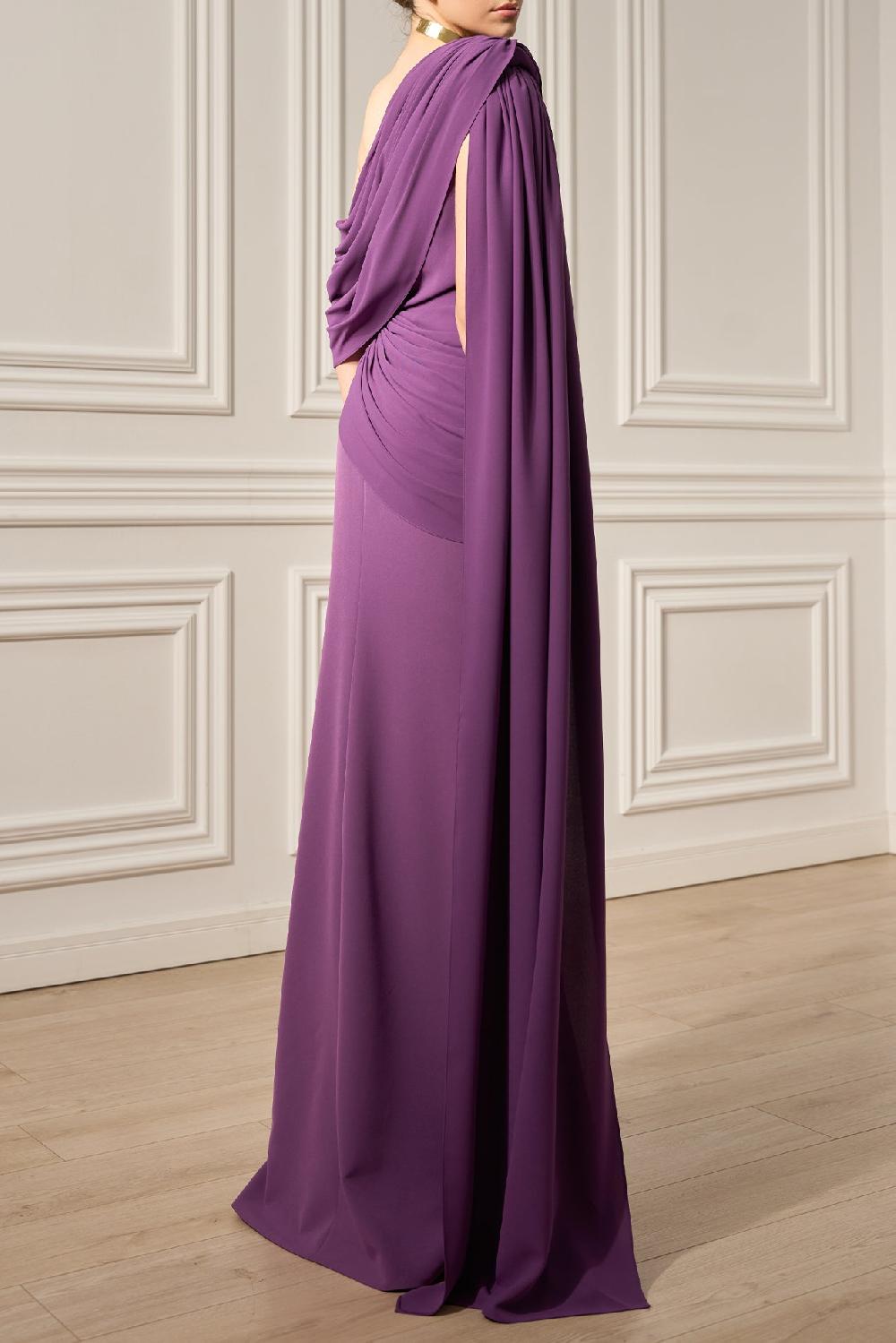 Rhea Costa Taliba Dress In Plum