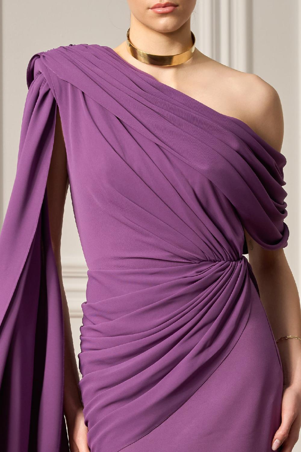 Rhea Costa Taliba Dress In Plum