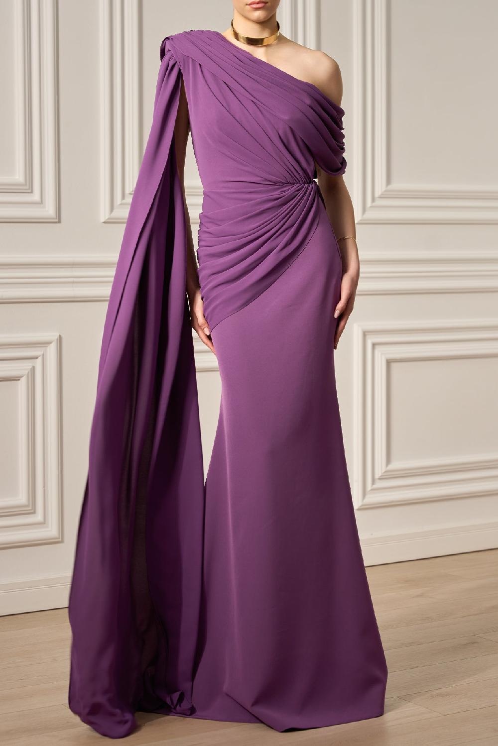 rhea costa Taliba Dress In Plum