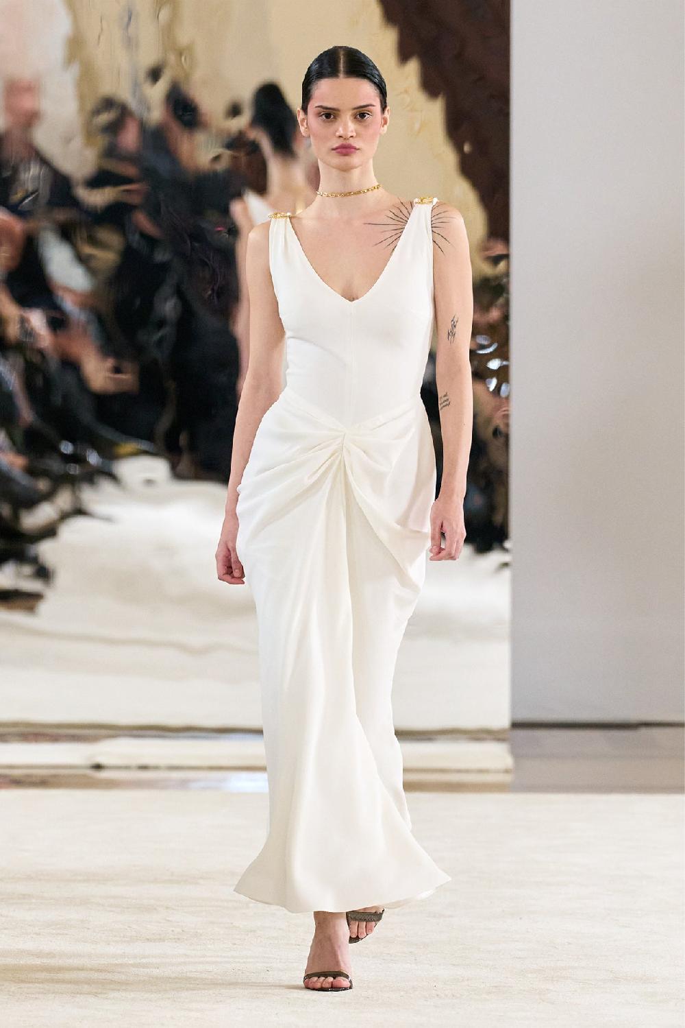 Rhea Costa Valeria Midi Dress In Off-White