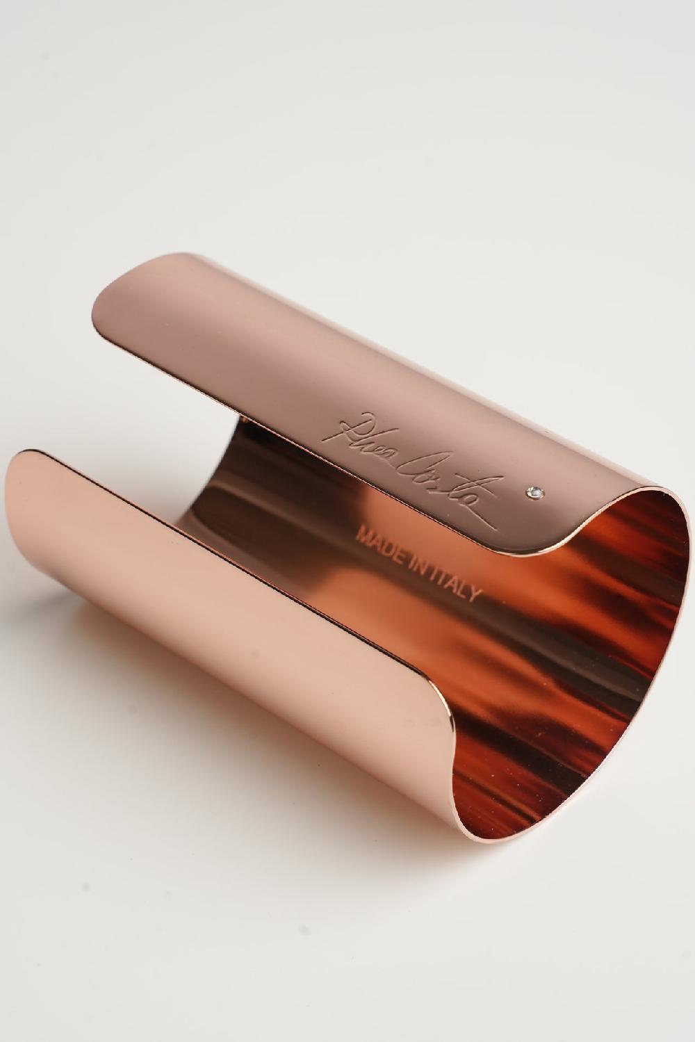 Rhea Costa Xenis Cuff Bracelet In Rose Gold-Plated