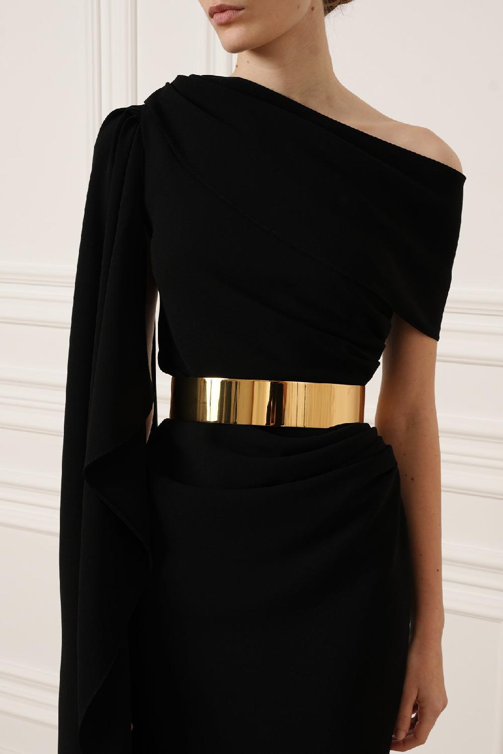 Rhea Costa Xenis Full Metal Belt In Gold-Plated