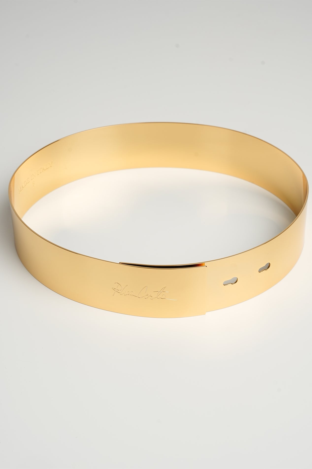 Rhea Costa Xenis Full Metal Belt In Gold-Plated