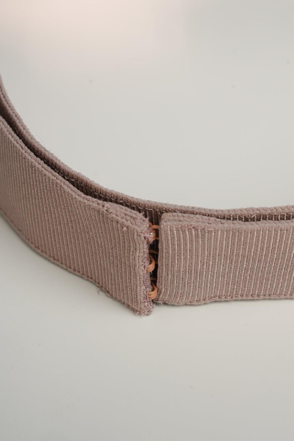 Rhea Costa Xenis Front Metal Belt In Rose Gold-Plated