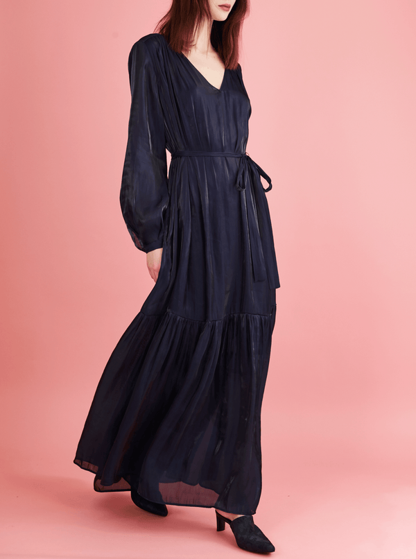 rhié AMANDA DRESS NAVY