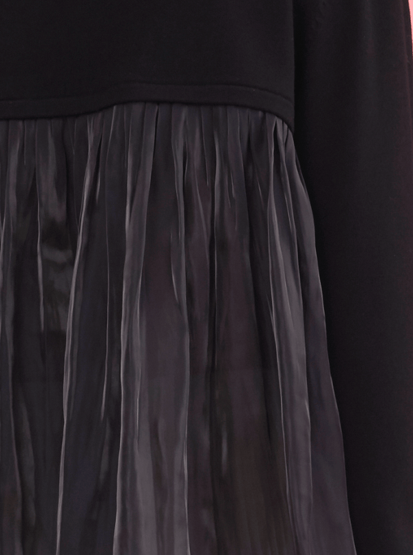 Rhié BACK PLEAT CARDIGAN BLACK