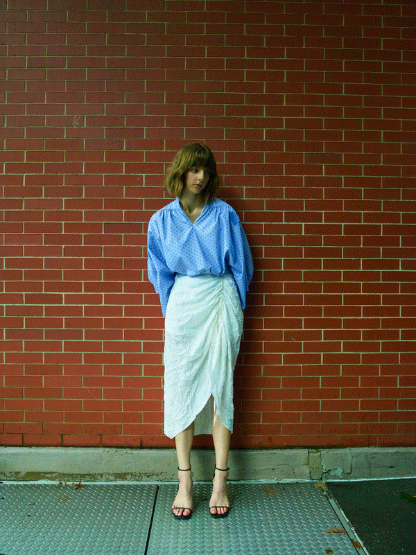 Rhié CHARLOTTE POPOVER SHIRT BLUE