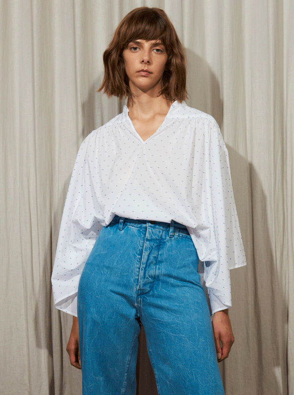Rhié CHARLOTTE POPOVER SHIRT WHITE