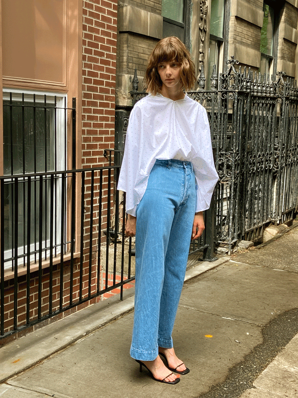 Rhié CHARLOTTE POPOVER SHIRT WHITE