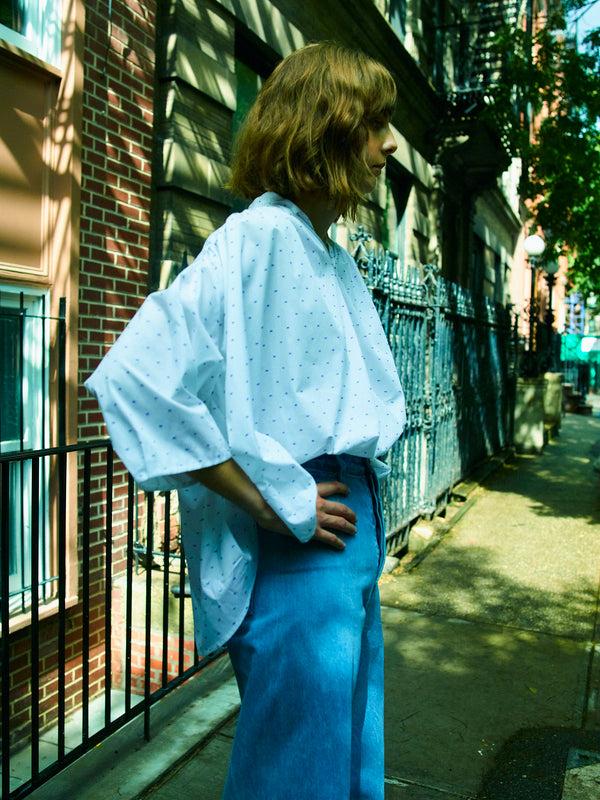 rhié CHARLOTTE POPOVER SHIRT WHITE