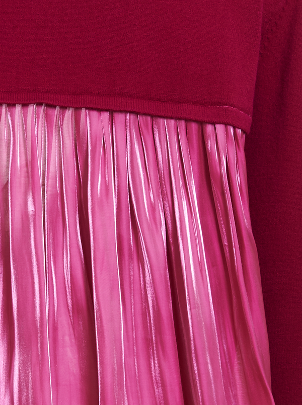 Rhié CHARMEUSE BACK CARDIGAN FUCHSIA