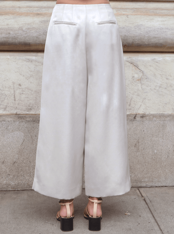 Rhié DIA DOUBLE SATIN PANT ALMOND