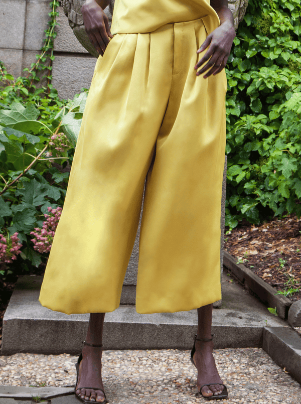 Rhié DIA DOUBLE SATIN PANT YELLOW