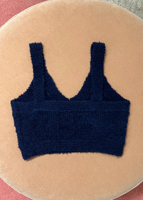Rhié HAND KNIT LEIGH BRALETTE NAVY