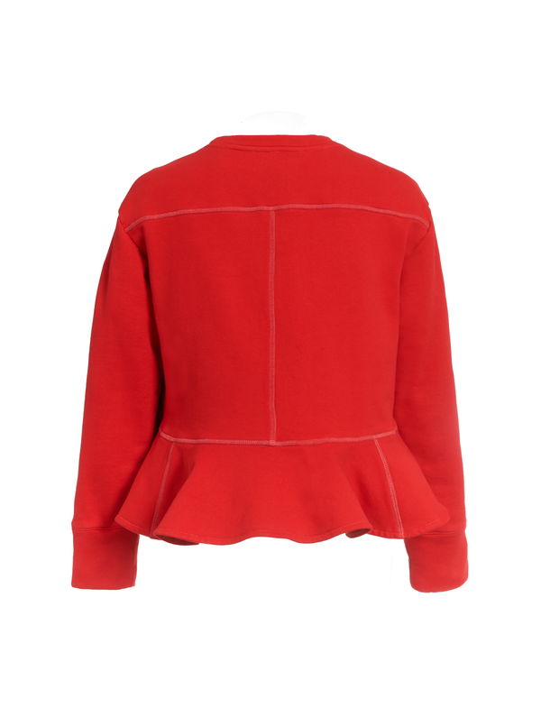 Rhié SHRUNKEN DEE SWEATSHIRT SCARLET RED