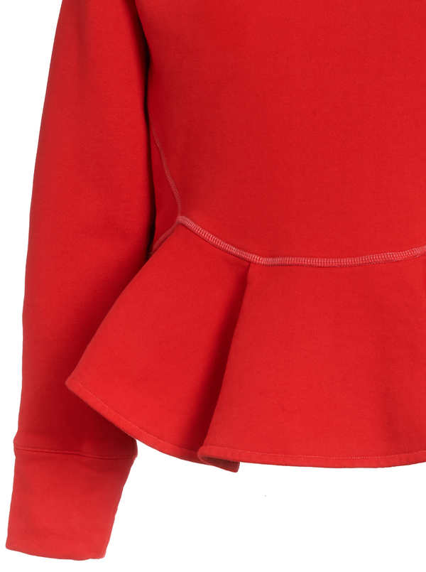 Rhié SHRUNKEN DEE SWEATSHIRT SCARLET RED