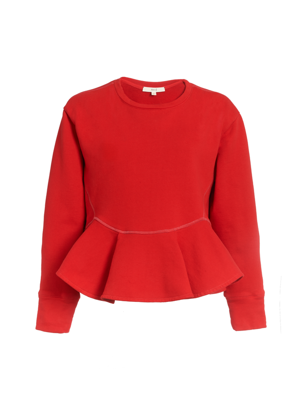 rhié SHRUNKEN DEE SWEATSHIRT SCARLET RED