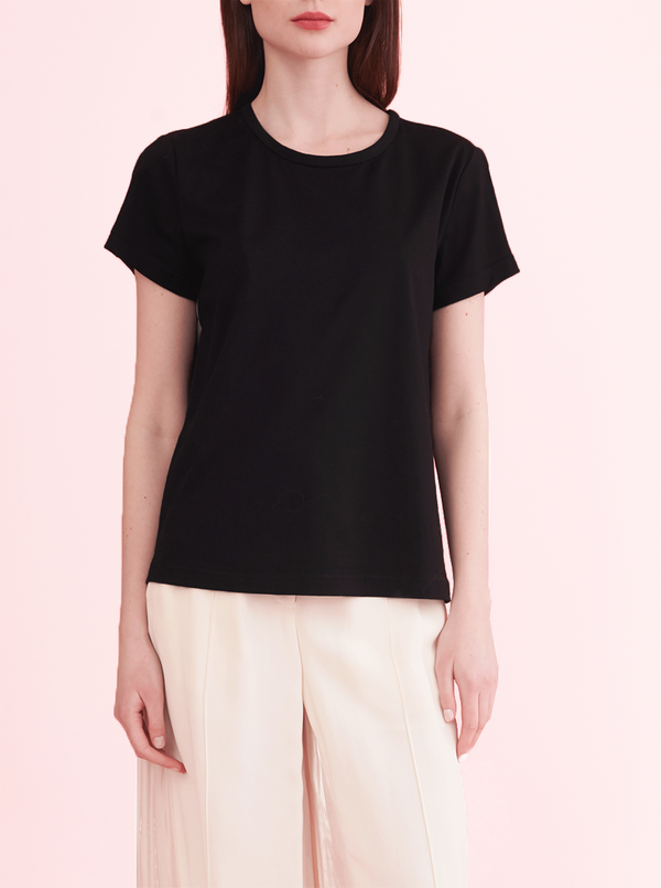 rhié SPLIT TEE BLACK rhié SPLIT TEE BLACK
