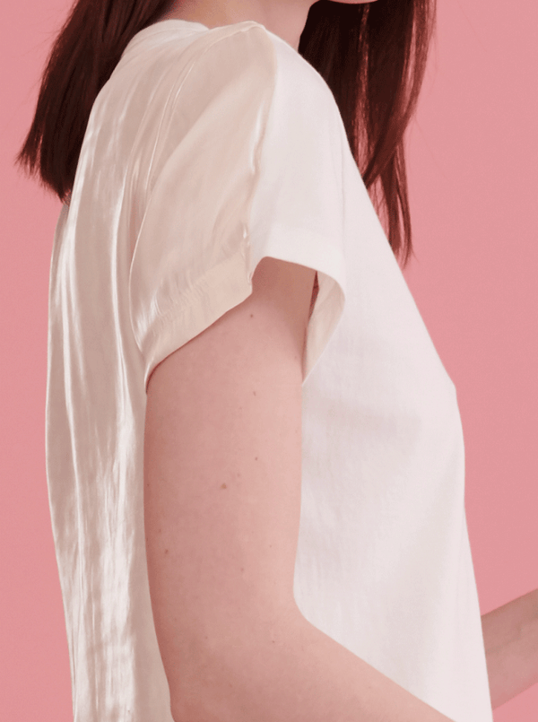 Rhié SPLIT TEE WHITE