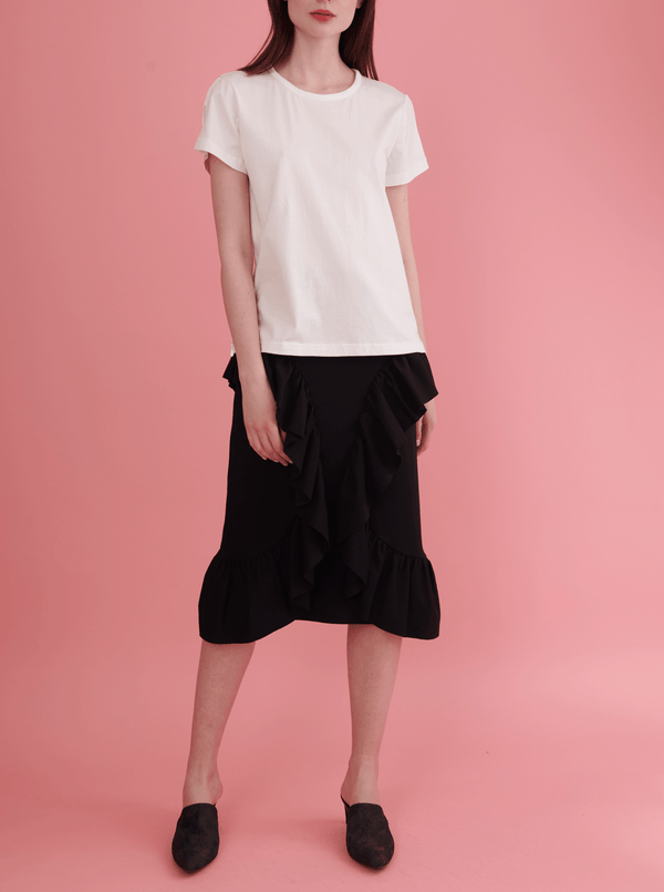 Rhié SPLIT TEE WHITE